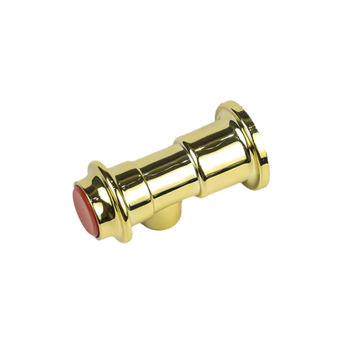 Малый шаровой клапан-КНОПКА-17 Электролитическое покрытие полированного классического цвета, пластмассовый кран